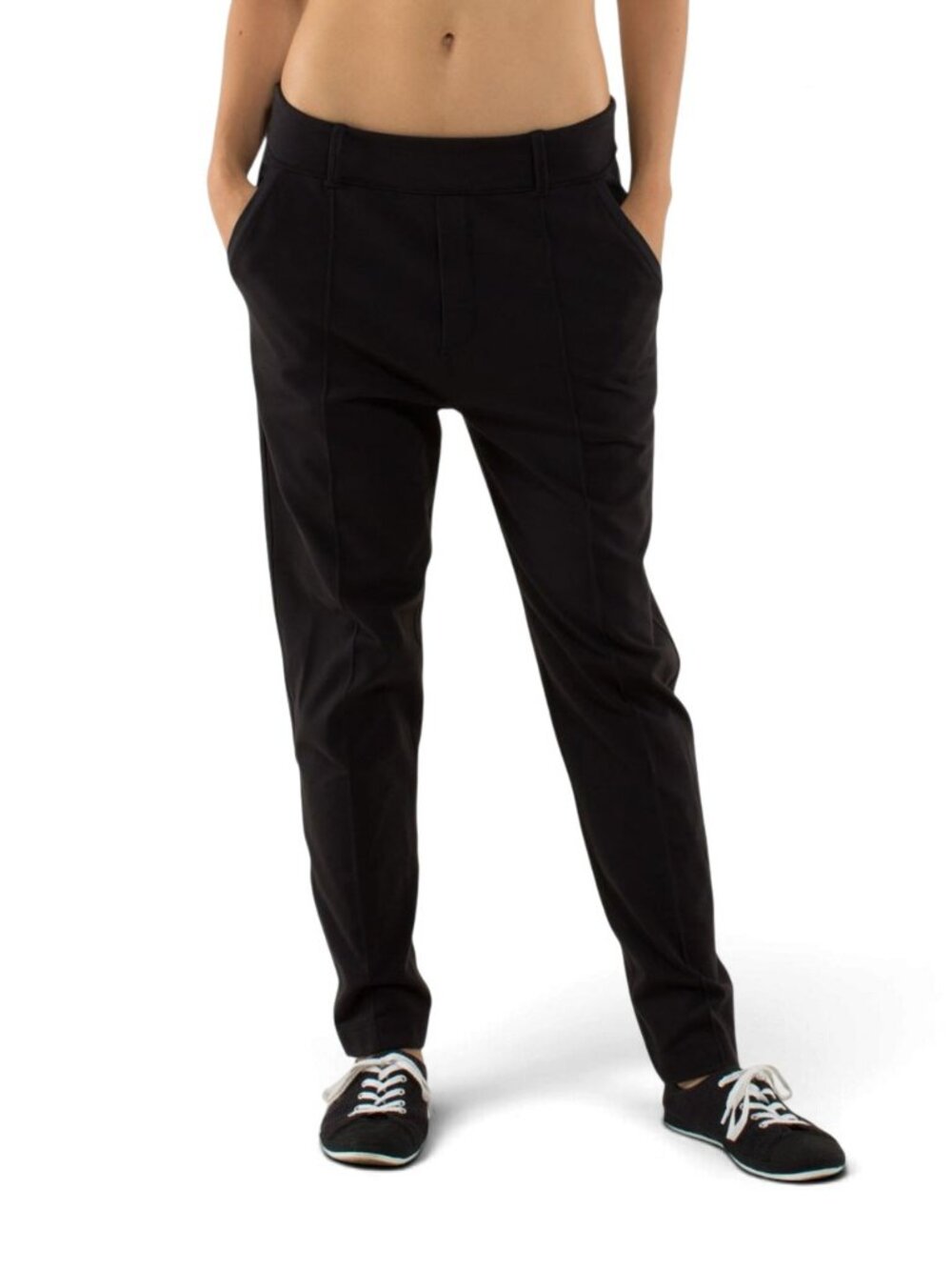 LULULEMON Black Trouser Pant Luon Slim Tapered Work Yoga Pants size unknown